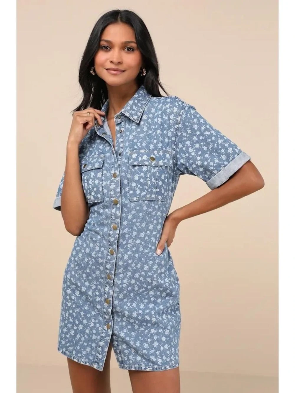 Lulus Denim Dress - Picture 2 of 5